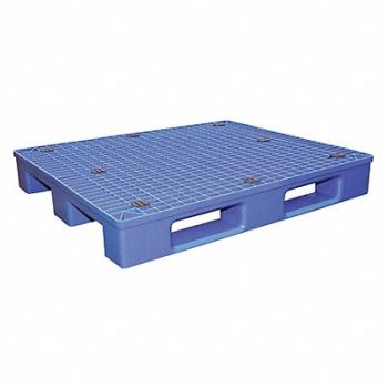 VESTIL Blue Plastic Pallet 4400 lb 48 x 40, 44RP25