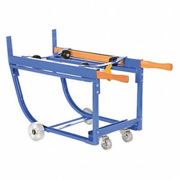 VESTIL Revolving Drum Cart Steel Wheels 1K, 44RR77