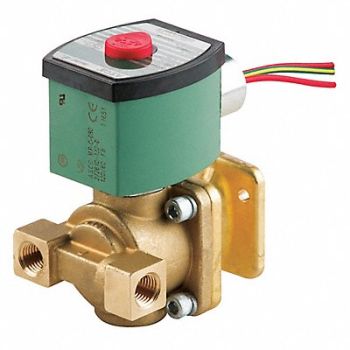 REDHAT Solenoid Valve Brass Air Inert Gas 1/4, 44U303