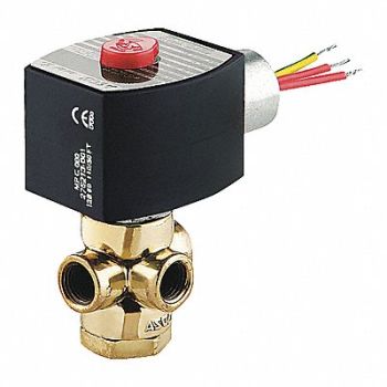 REDHAT Solenoid Valve Brass NC Air Inert Gas, 44U321