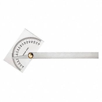 EMPIRE Protractor Stainless Steel, 44VJ75