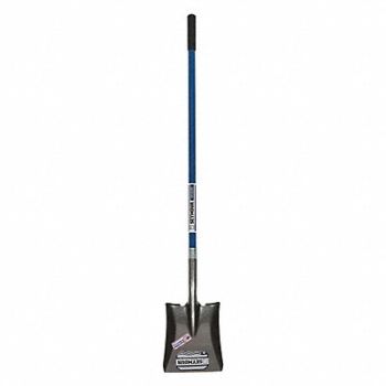 SEYMOUR MIDWEST Square pt. Shovel 46 Blue Handle, 44VK18