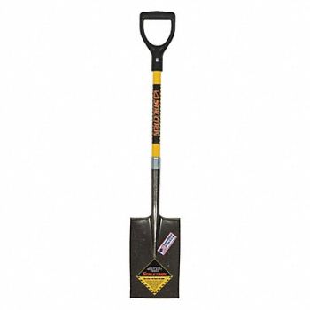 SEYMOUR MIDWEST STRUCTRON Roll Step Garden Spade 14 ga. D Grip, 44VK39