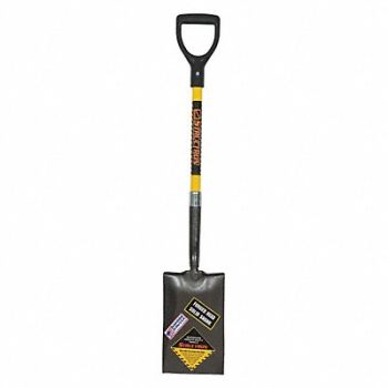 SEYMOUR MIDWEST STRUCTRON Forged Garden Spade Fiberglass Handle, 44VK41