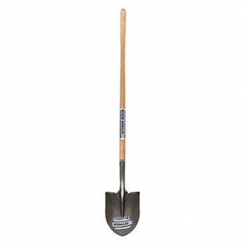 SEYMOUR MIDWEST Round pt. Shovel 16 ga. 48 Wood Handle, 44VK92