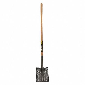 SEYMOUR MIDWEST TOOLITE Square pt. Shovel 48 Wood Handle, 44VL81