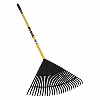 SEYMOUR MIDWEST STRUCTRON Leaf Rake 26 Tines Fiberglass Handle, 44VM11