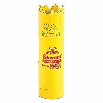 STARRETT Bi-Metal Deep Cut Hole Saw 3/4 19mm, 44WD17