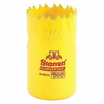 STARRETT Bi-Metal Deep Cut Hole Saw 1-1/2 38mm, 44WD20