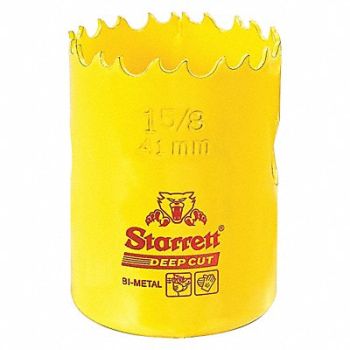 STARRETT Bi-Metal Deep Cut Hole Saw 1-5/8 41mm, 44WD28