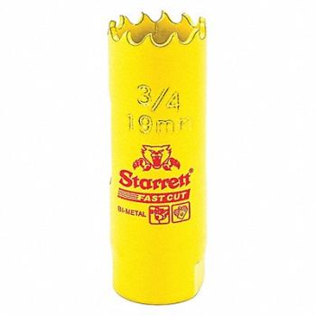 STARRETT Bi-Metal Fast Cut Hole Saw 3/4 19mm, 44WD70