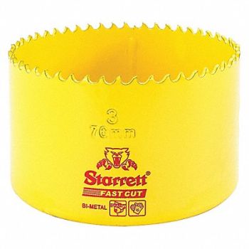STARRETT Bi-Metal Fast Cut Hole Saw 3 76mm, 44WE02