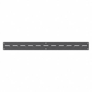 AKRO-MILS Lvd Panel Single Row Wall 32x3 Gray PK2, 44XP71