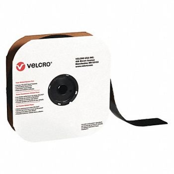 VELCRO BRAND Tape Strips Loop 2 x75ft. Blk, 44YG76