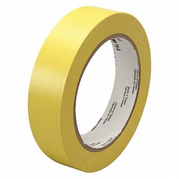 3M Vinyl Tape 764 1 x 36 yd Yellow PK36, 44YR29