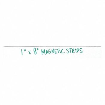 PARTNERS BRAND Warehouse LabelMagneticStrips 1 x8 PK25, 44YT16