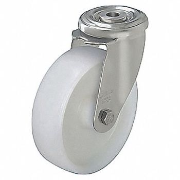 GRAINGER APPROVED Corrosion-Resistant Bolt-Hole Caster, 44YU60