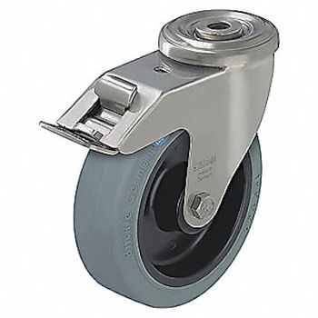 GRAINGER APPROVED Corrosion-Resistant Bolt-Hole Caster, 44YU73