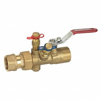 NUTECH Manual Balancing Valve 1-1/4 In FNPT, 44Z292