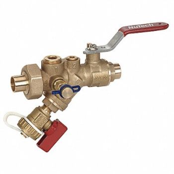 NUTECH Combination Strainer Valve 2 In Sweat, 44Z302