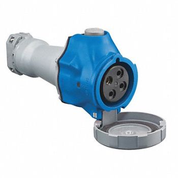 HUBBELL Pin and Sleeve Connector 30A 10HP 250VAC, 44ZD78