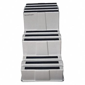 GRAINGER APPROVED J2238 Step Stand Gray Number of Steps 3, 44ZJ59
