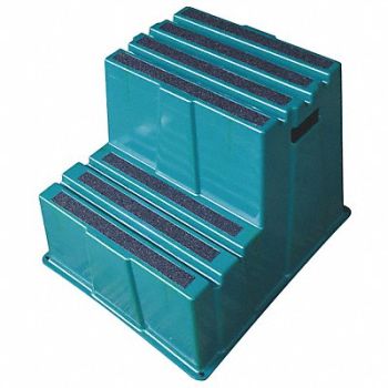 GRAINGER APPROVED J2237 Step Stand Green Number of Steps 2, 44ZJ61