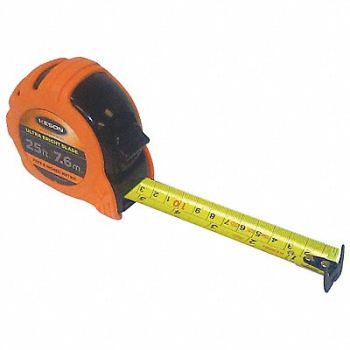 KESON Tape Measure 25 ft SAE/Metric, 44ZK07