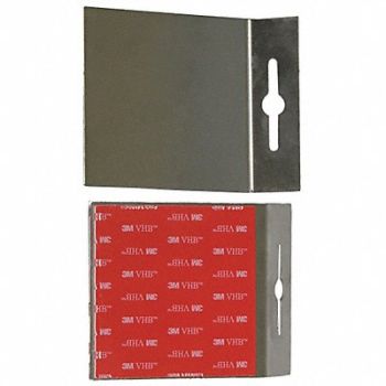 QUAKEHOLD! Adhesive Plates Silver 500 lb., 44ZK08