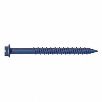 MKT FASTENING ConcScrw HexWashr S 1/4 D 1-1/4 L PK25, 44ZU02