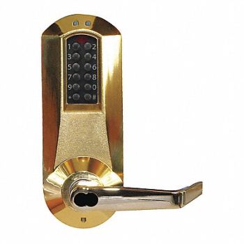 KABA E-PLEX Electronic Locks 5000 Bright Brass, 44ZY49