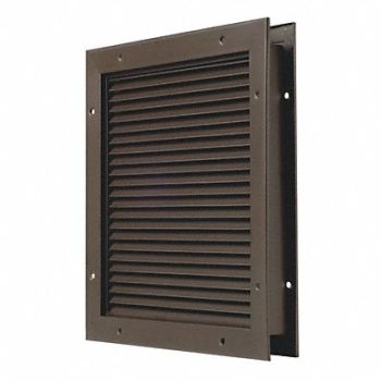 NATIONAL GUARD No Vision Door Partition Louver 12 inH, 45AD99