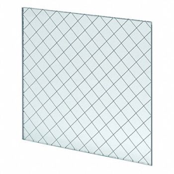 NATIONAL GUARD Fire Rated Wired Glass 5inx26in, 45AE15