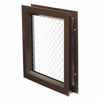 NATIONAL GUARD Lite Kit with Glass 24inx24in Drk Bronze, 45AE29