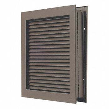 NATIONAL GUARD Self Attaching Louver Drk Bronze 16 inH, 44ZZ76