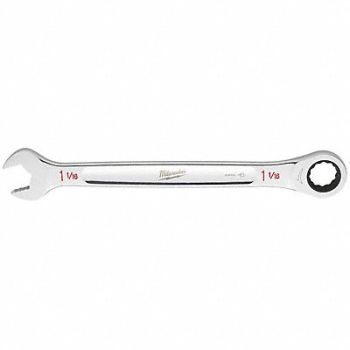 MILWAUKEE Combination Wrench SAE Head Size 1 1/16, 801AD7