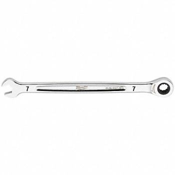 MILWAUKEE Combination Wrench Metric Head Size 7mm, 801AE1