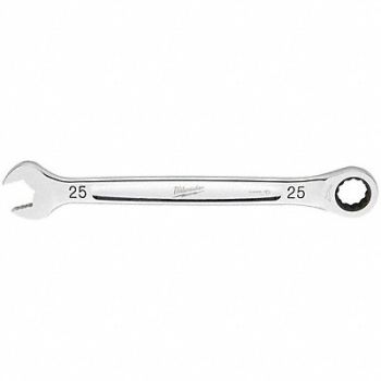 MILWAUKEE Combination Wrench Metric Head Size 25mm, 801AE3