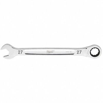 MILWAUKEE Combination Wrench Metric Head Size 27mm, 801AE4
