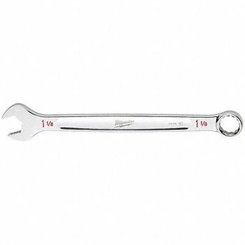 MILWAUKEE Combination Wrench SAE Head Size 1 1/8, 801AE9