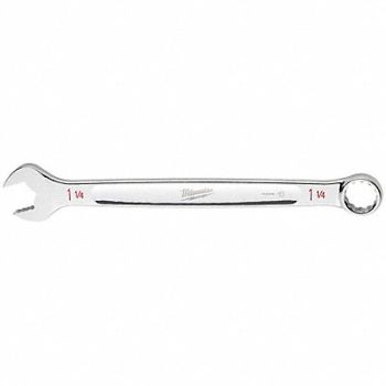 MILWAUKEE Combination Wrench SAE Head Size 1 1/4, 801AF0