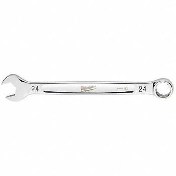 MILWAUKEE Combination Wrench Metric Head Size 24mm, 801AF6