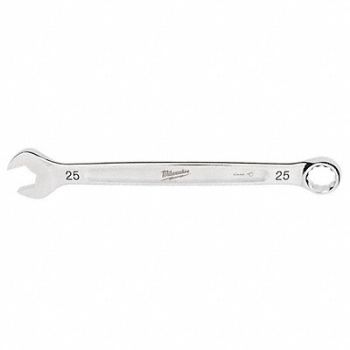 MILWAUKEE Combination Wrench Metric Head Size 25mm, 801AF7