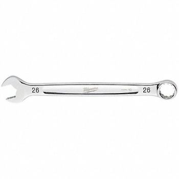 MILWAUKEE Combination Wrench Metric Head Size 26mm, 801AF8