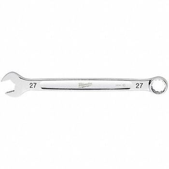 MILWAUKEE Combination Wrench Metric Head Size 27mm, 801AF9