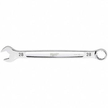 MILWAUKEE Combination Wrench Metric Head Size 28mm, 801AG0