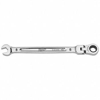 MILWAUKEE Combination Wrench Chrome 146 mm L, 798HJ7