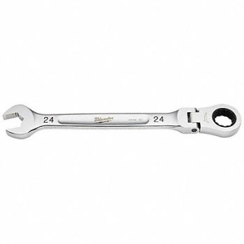 MILWAUKEE Combination Wrench Metric Head Size 24mm, 801AE7