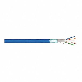 GENSPEED Data Cable Cat 6 23 AWG 1000ft Blue, 450X07