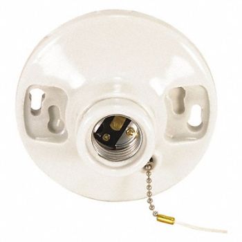 SATCO Lamp Holder for E26 4-1/2 dia Bulb, 451F79
